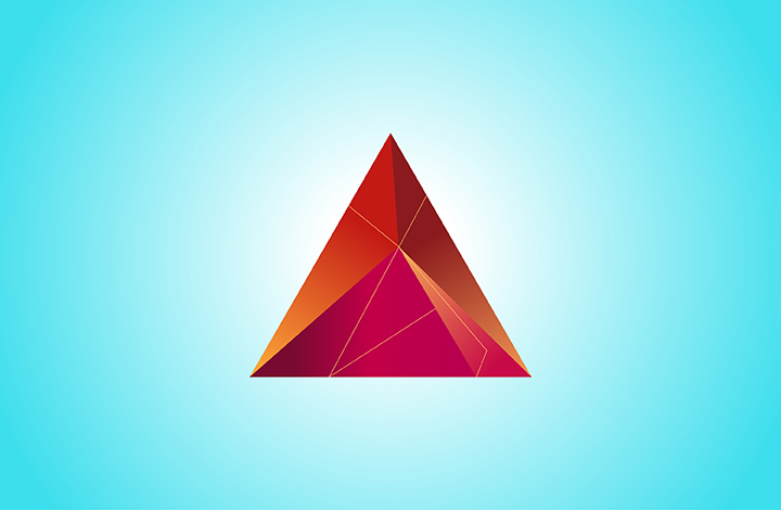 آموزش طراحی لوگو مثلثی چند ضلعی در ایلوستریتور