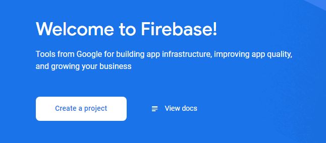 ساخت اولین پروژه در Firebase