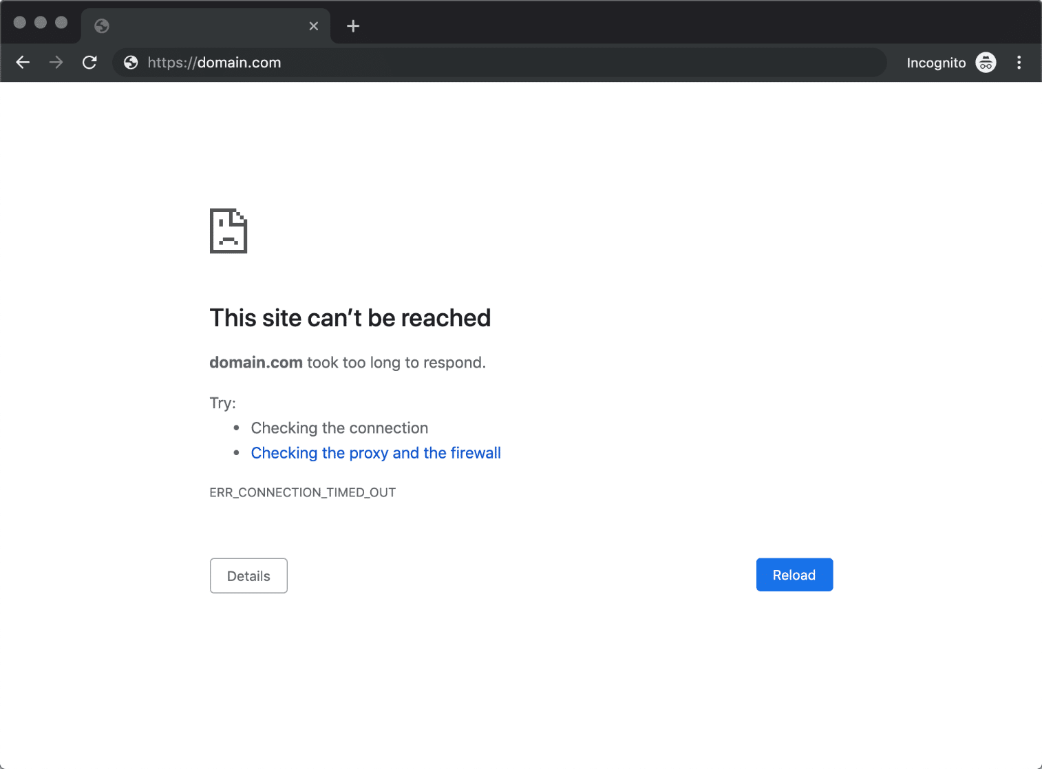 خطای ERR_CONNECTION_TIMED_OUT در مرورگر کروم