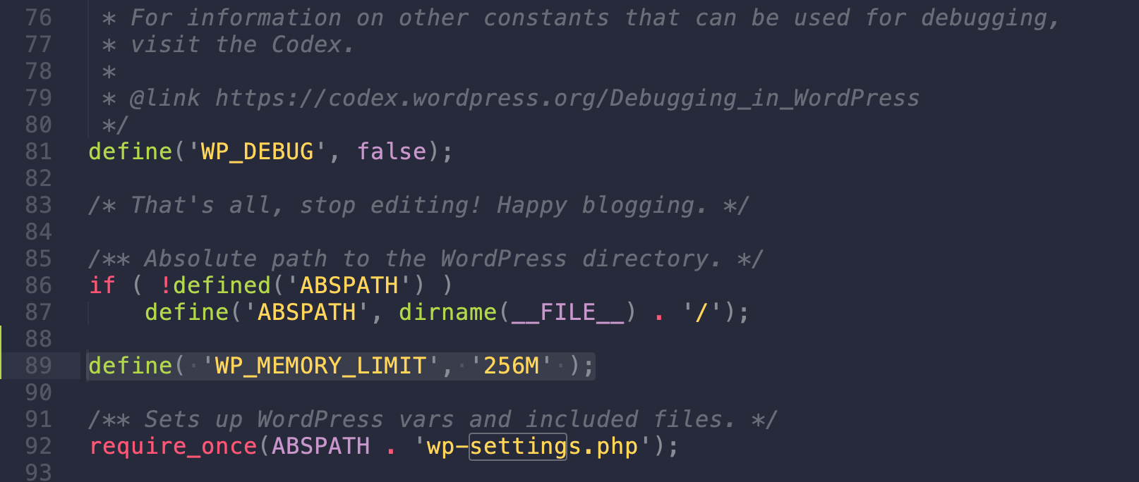 تغییر مقدار محدودیت مموری که باید بالای wp-settings.php اضافه شود - خطای ERR_CONNECTION_TIMED_OUT