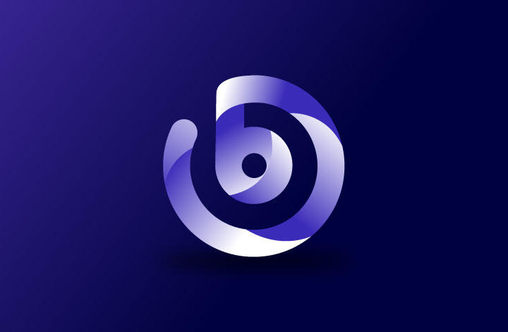 آموزش لوگو شرکتی با موضوع حرف b