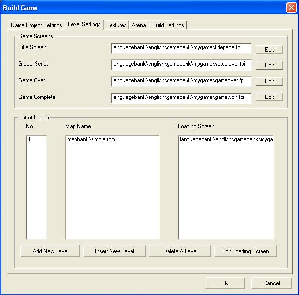 تنظیمات مربوط به مراحل (Level Setting)