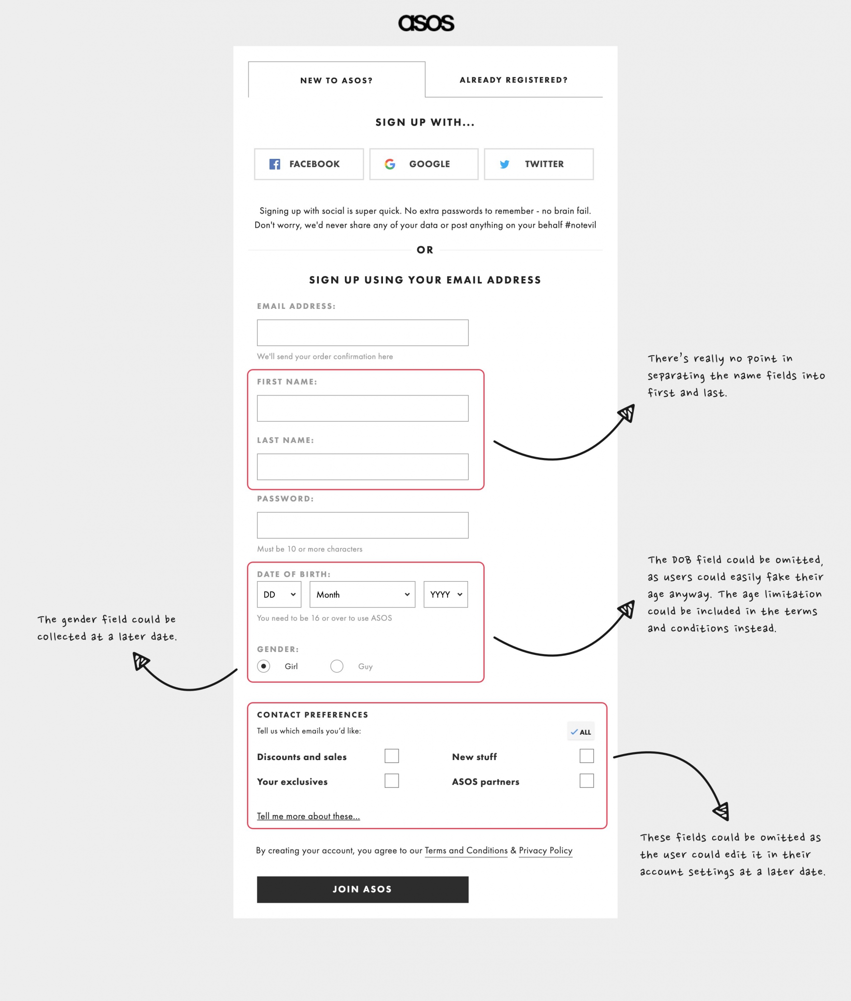 اهمیت کوتاه بودن طراحی فرم