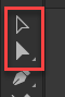 اولی از بالا selection tool و دومی direct selection tool می باشد.