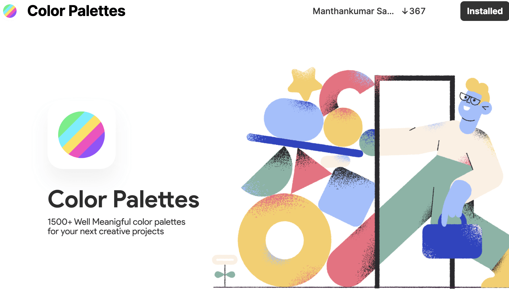 افزونه Color Palettes برای فیگما - پلاگین های فیگما