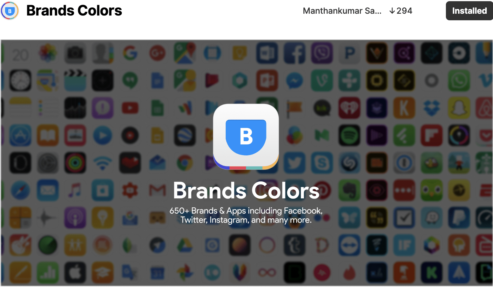 افزونه Brands Colors برای فیگما