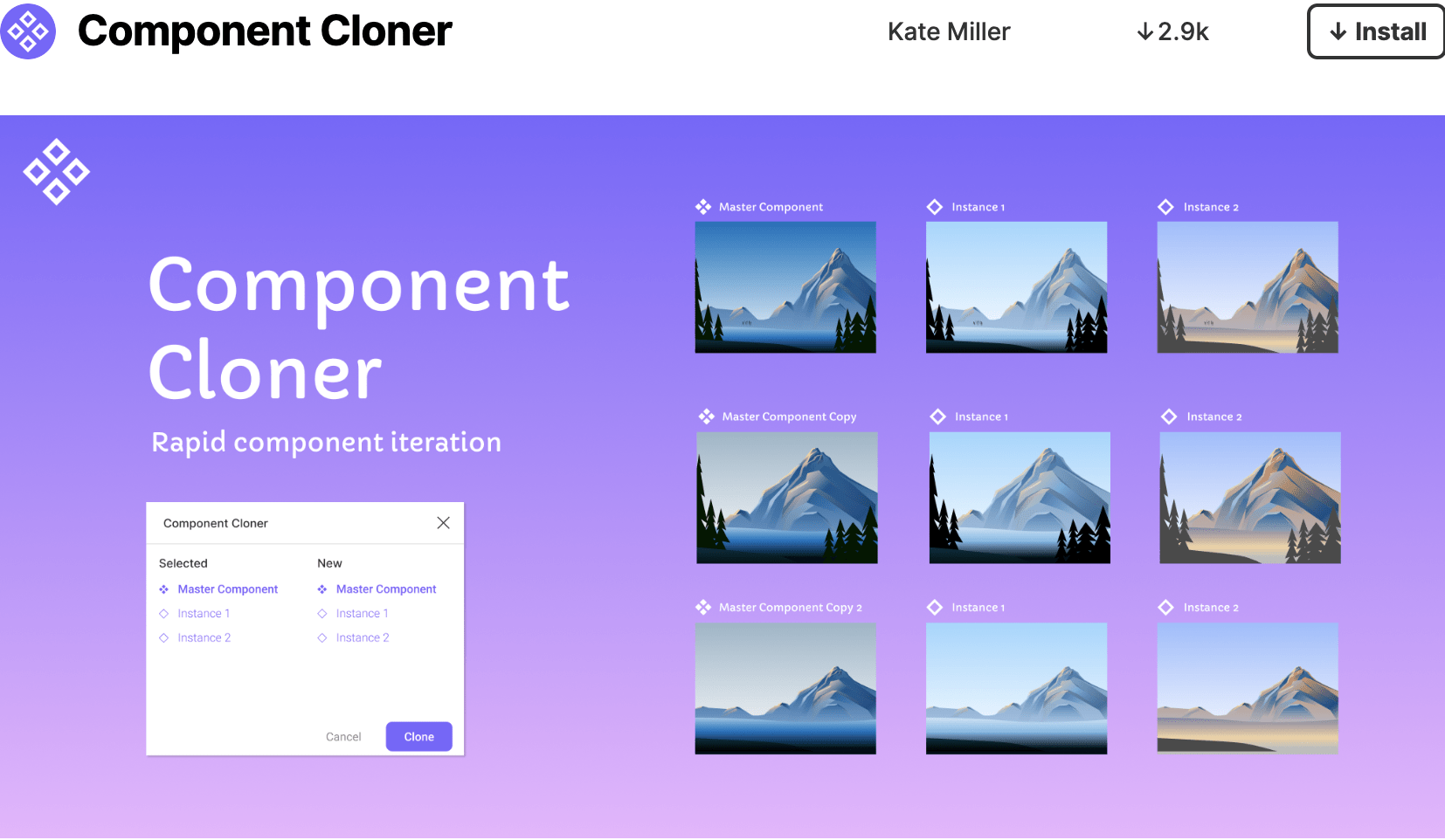 افزونه Component Cloner برای فیگما