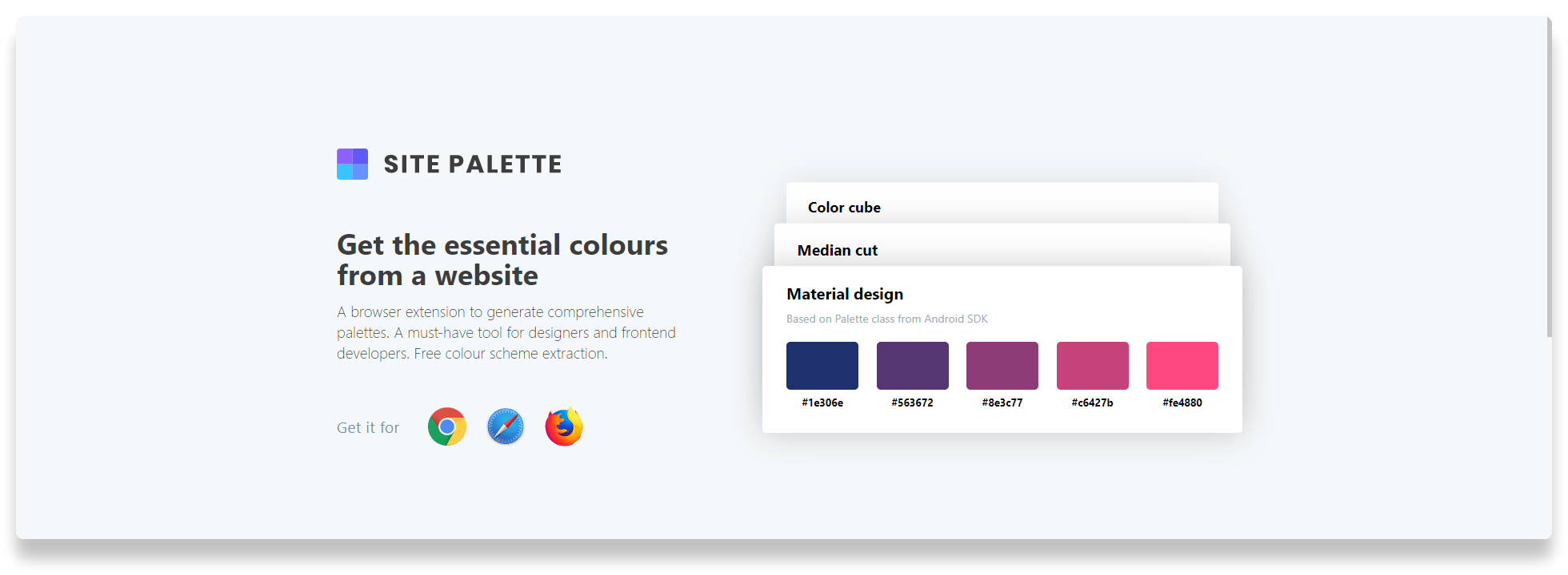 افزونه ساخت پالت رنگی Site Palette