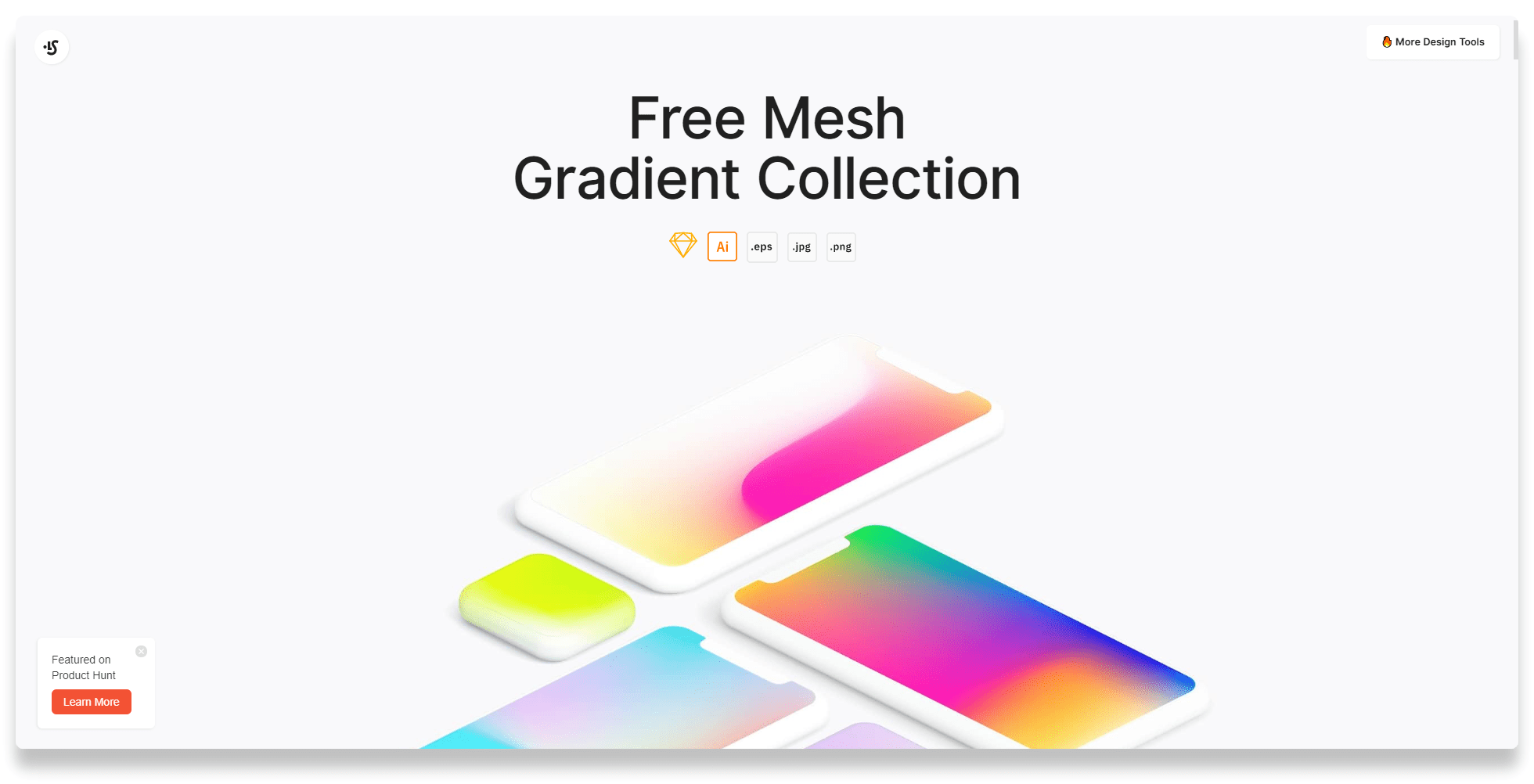 ابزار Free Mesh Gradient Collection برای انتخاب رنگ