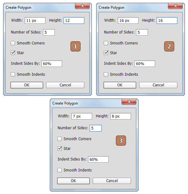 Create Polygon - آموزش طراحی آیکون هواشناسی