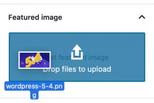 قابلیت Drag and drop برای قسمت featuerd images