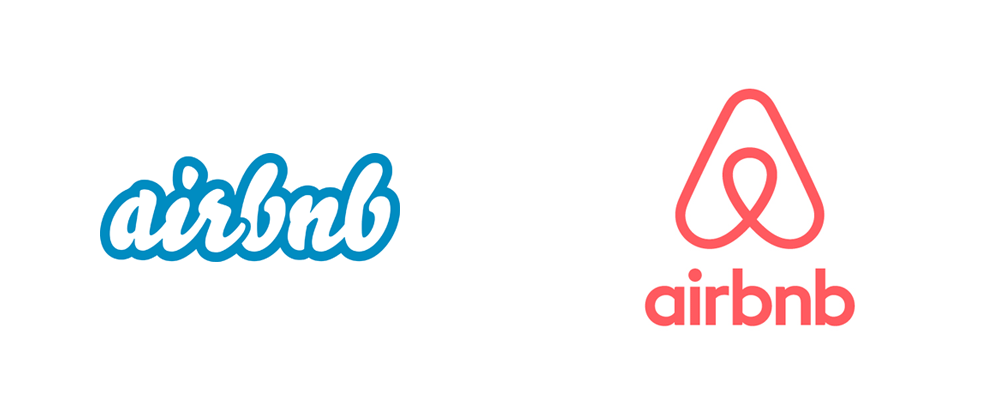 لوگوی اول Airbnb در مقابل لوگو فعلی