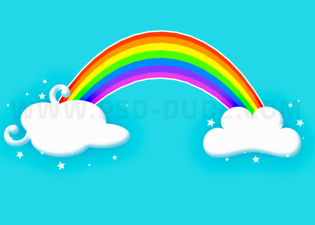 cartoon-rainbow-in-photoshop