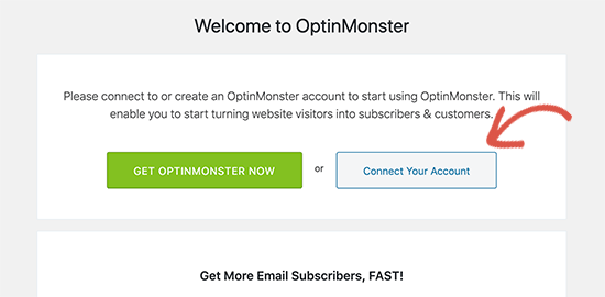 اتصال افزونه OptinMonster