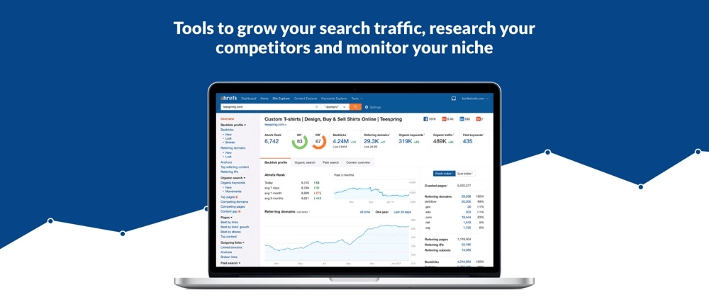 افزونه های سئو برای وردپرس ahrefs SEO Tools & Resources