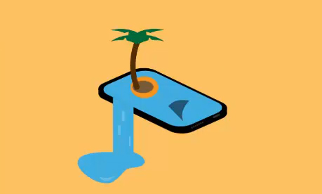 آموزش طراحی وکتور اقیانوس در گوشی در نرم افزار ایلوستریتور