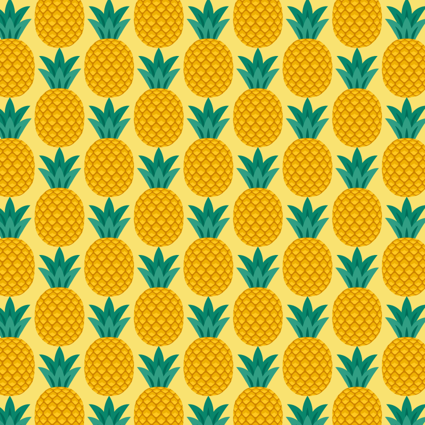 طراحی پترن آناناس در ایلوستریتور