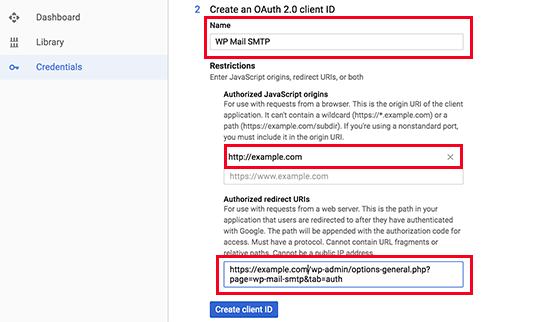 انتخاب نام برای WP Mail SMTP