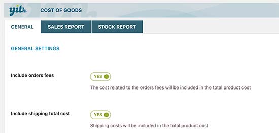 افزونه YITH WooCommerce Cost of Goods