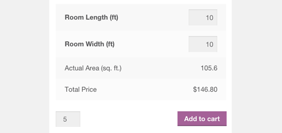 Measurement Price Calculator