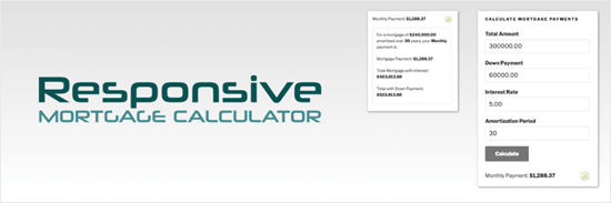 افزونه Responsive Mortgage Calculator