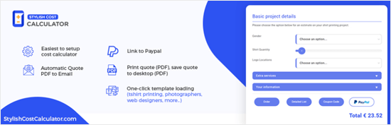 افزونه Stylish Cost Calculator