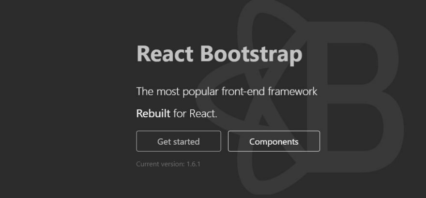 پروژه ی React Bootstrap