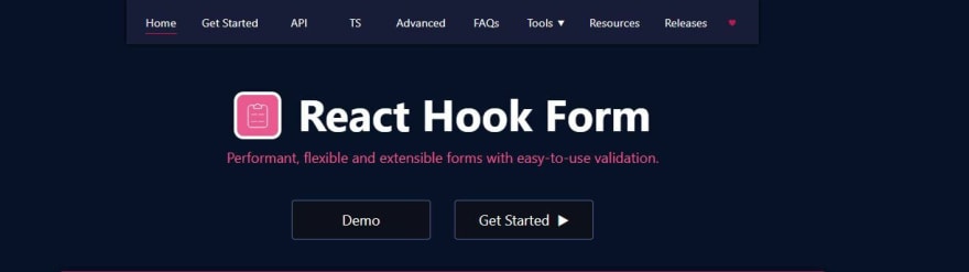 پروژه ی React Hook Form