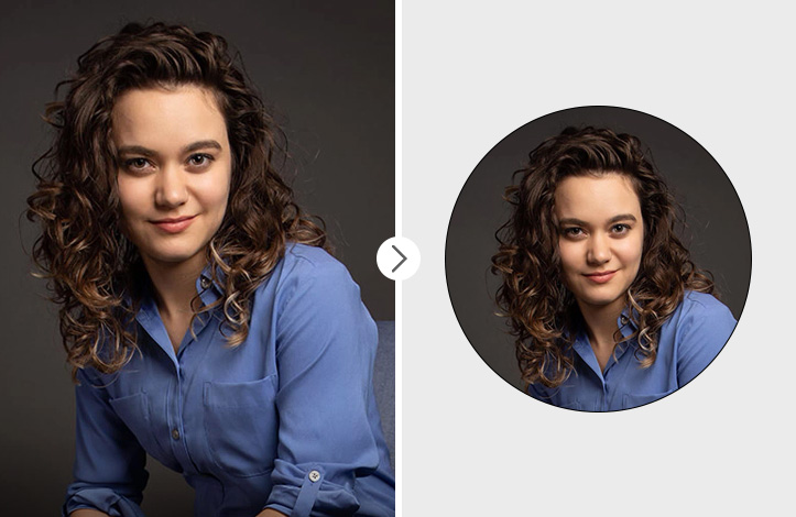 روش های برش دایره ای تصاویر پرتره در فتوشاپ